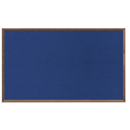 United Visual Products Decor Wood Combo Board, 72"x48", Walnut/Black Porcelain & Pumice UV705DEFAB-WALNUT-BLKPORC-PUMICE